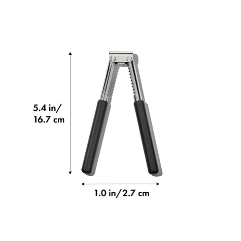 OXO Good Grips cracker side view showing ergonomic grip that reduces hand strain.