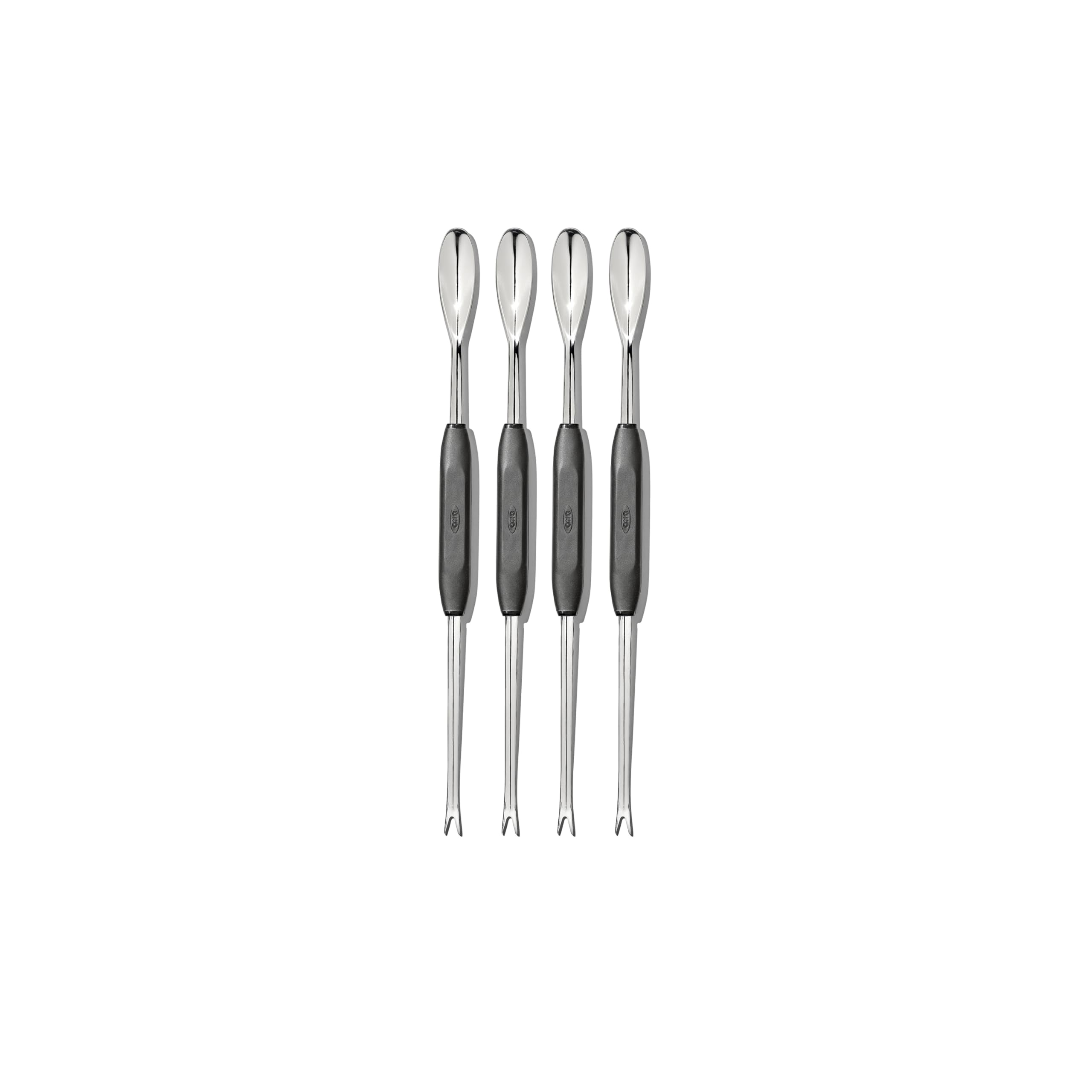 OXO Good Grips Seafood Picks with long neck reach into shells for easy meat extraction.