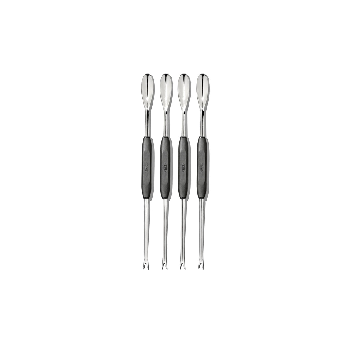 OXO Good Grips Seafood Picks with long neck reach into shells for easy meat extraction.