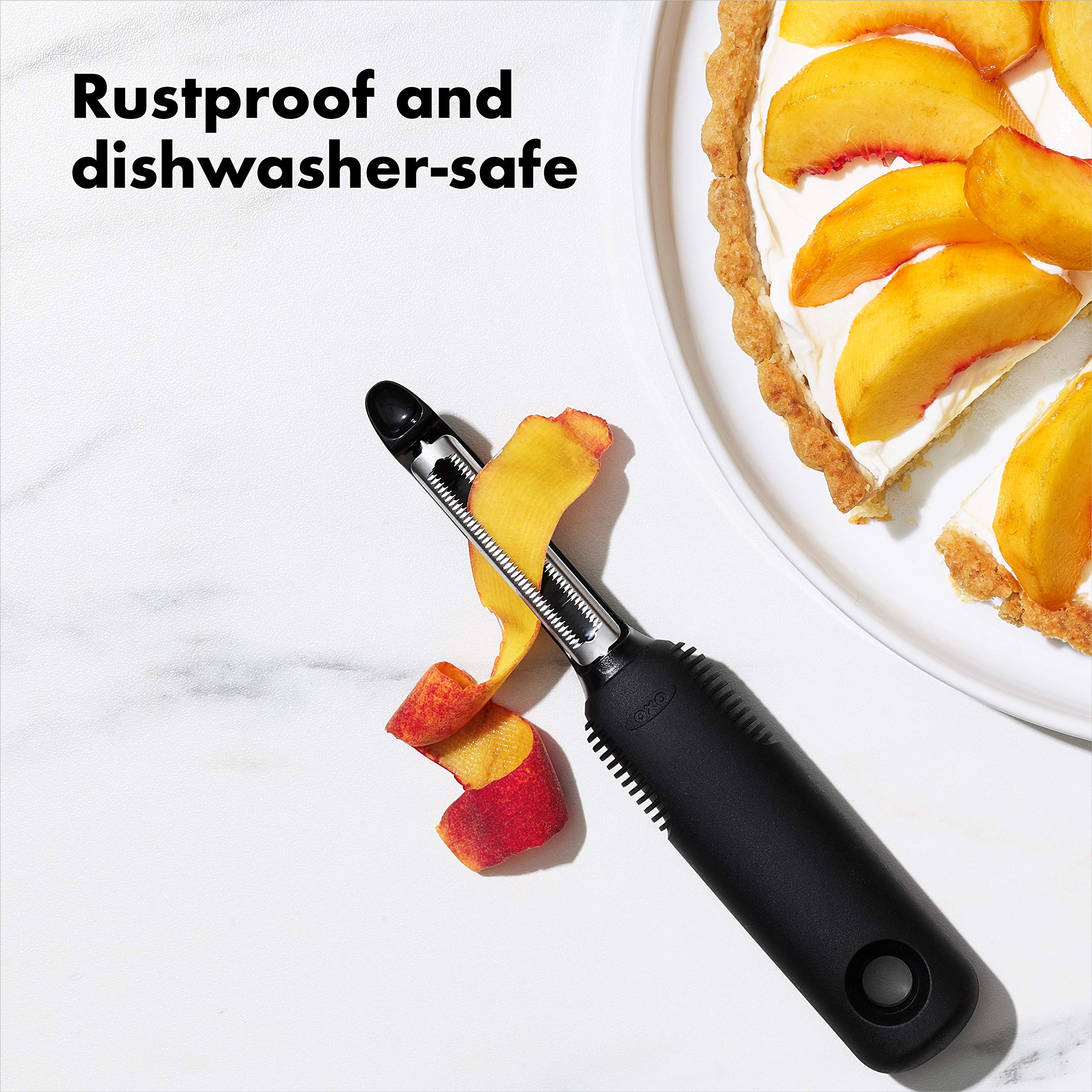 OXO Good Grips Serrated Peeler zucchini prep with precision