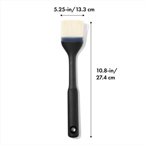 OXO Good Grips basting brush angled head for counter-free brushing