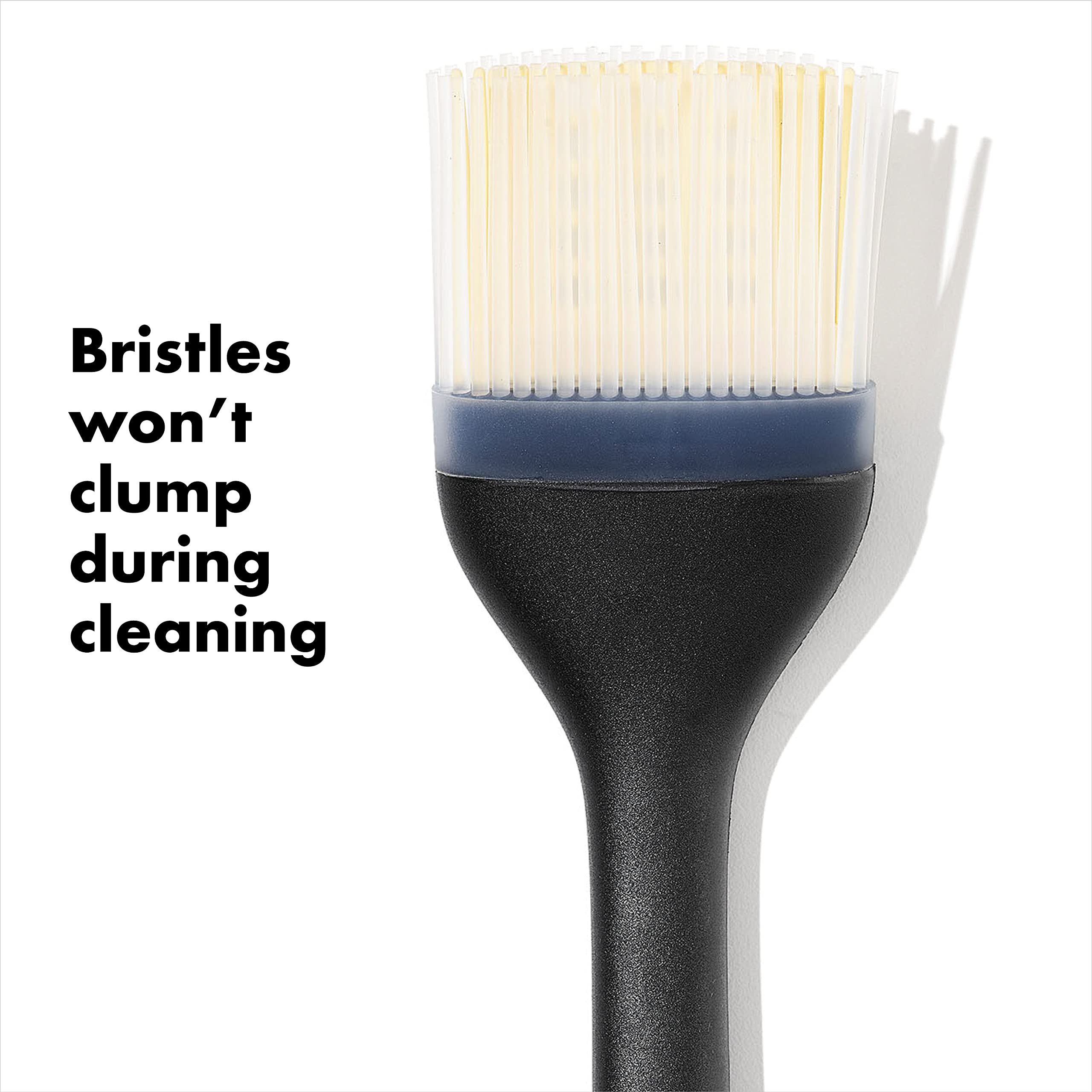 OXO Good Grips silicone brush center-hole bristles hold sauces