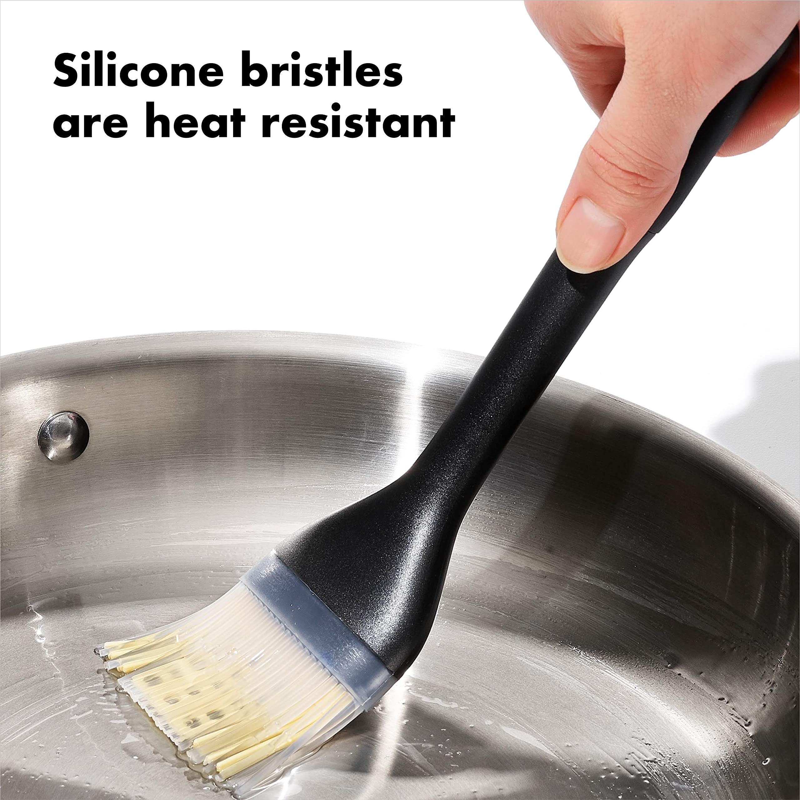 OXO Good Grips basting brush heat-resistant silicone for high temps