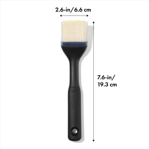 OXO pastry brush handles melted butter smoothly on delicate dough.