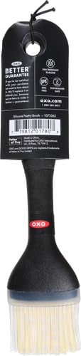 OXO Good Grips brush with tapered bristles protects delicate pastries.