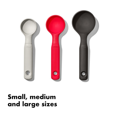 OXO Good Grips large silicone cookie scoop for 3 tbsp portions