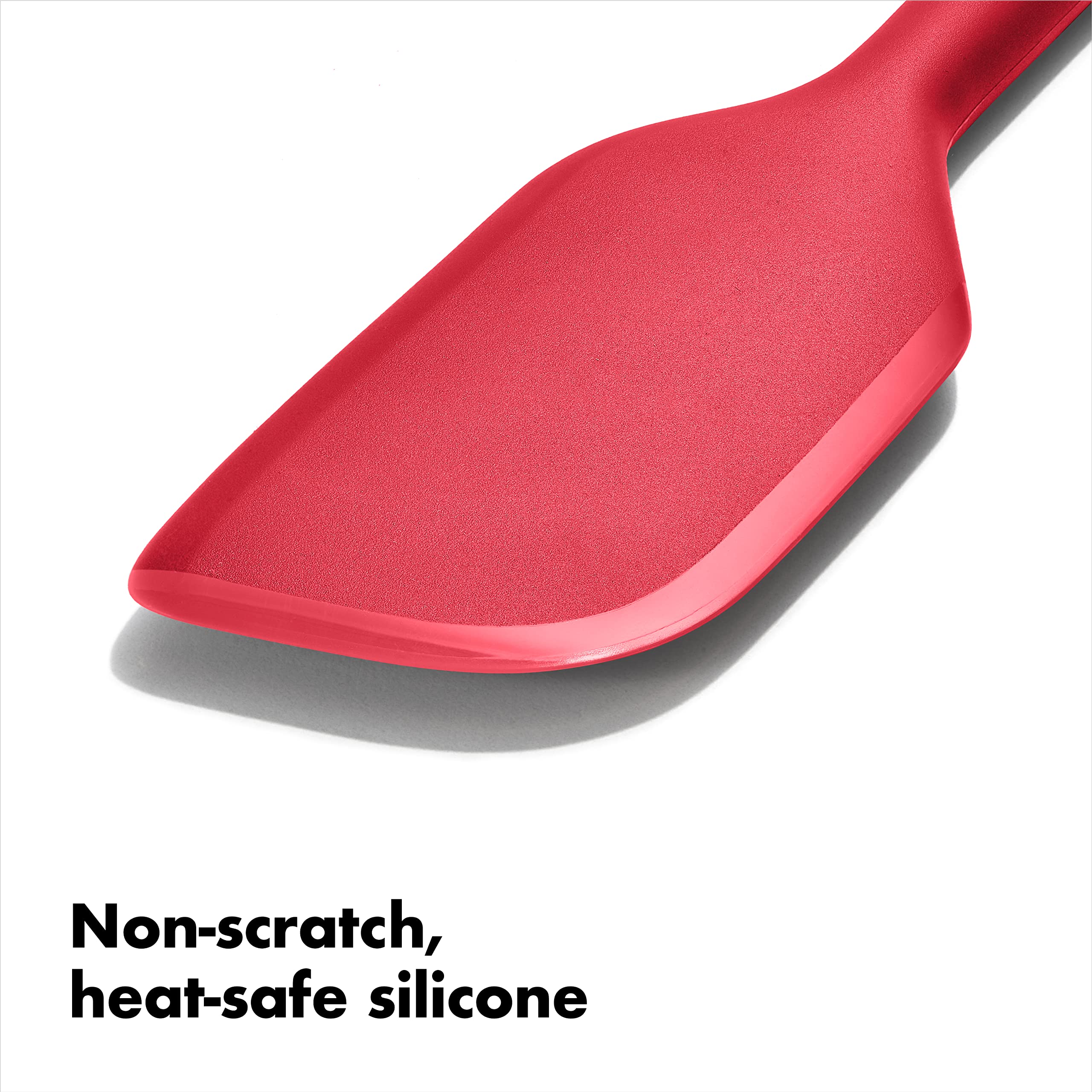 OXO Good Grips silicone everyday spatula heat resistant for non-stick cookware.