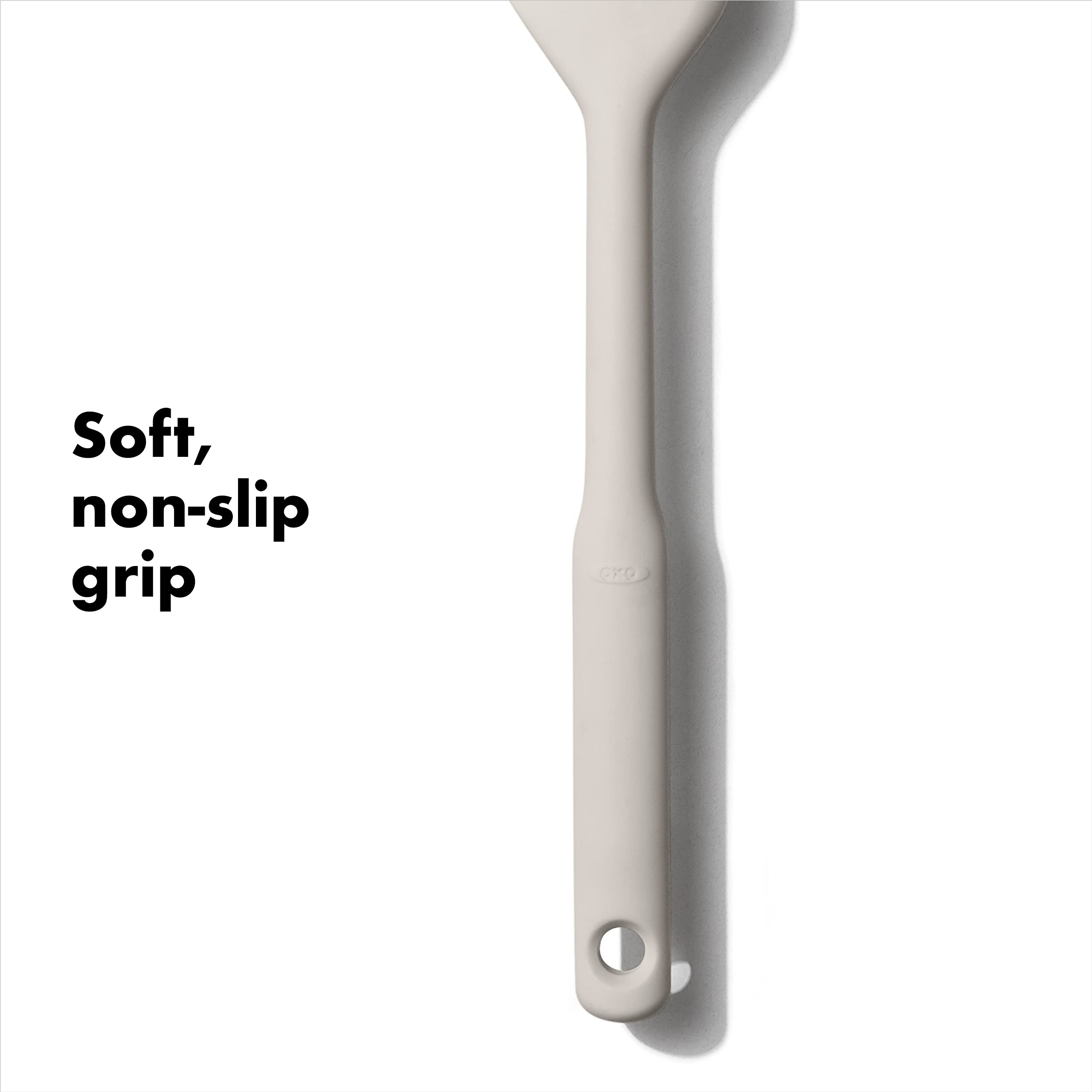 OXO BPA-free spatula supports safe daily use.