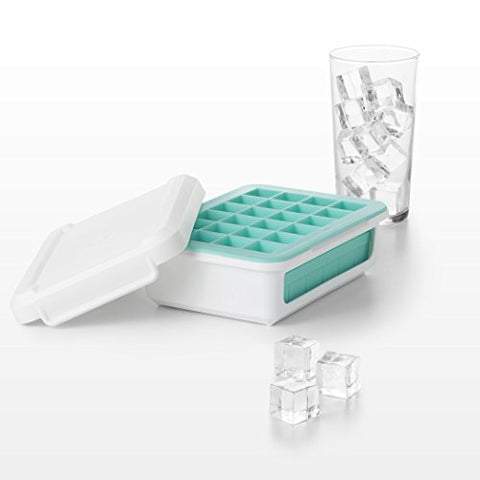 Silicone tray makes filling and removal simple and clean.