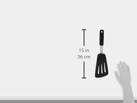 OXO Good Grips silicone omelet turner easy cleanup after cooking.