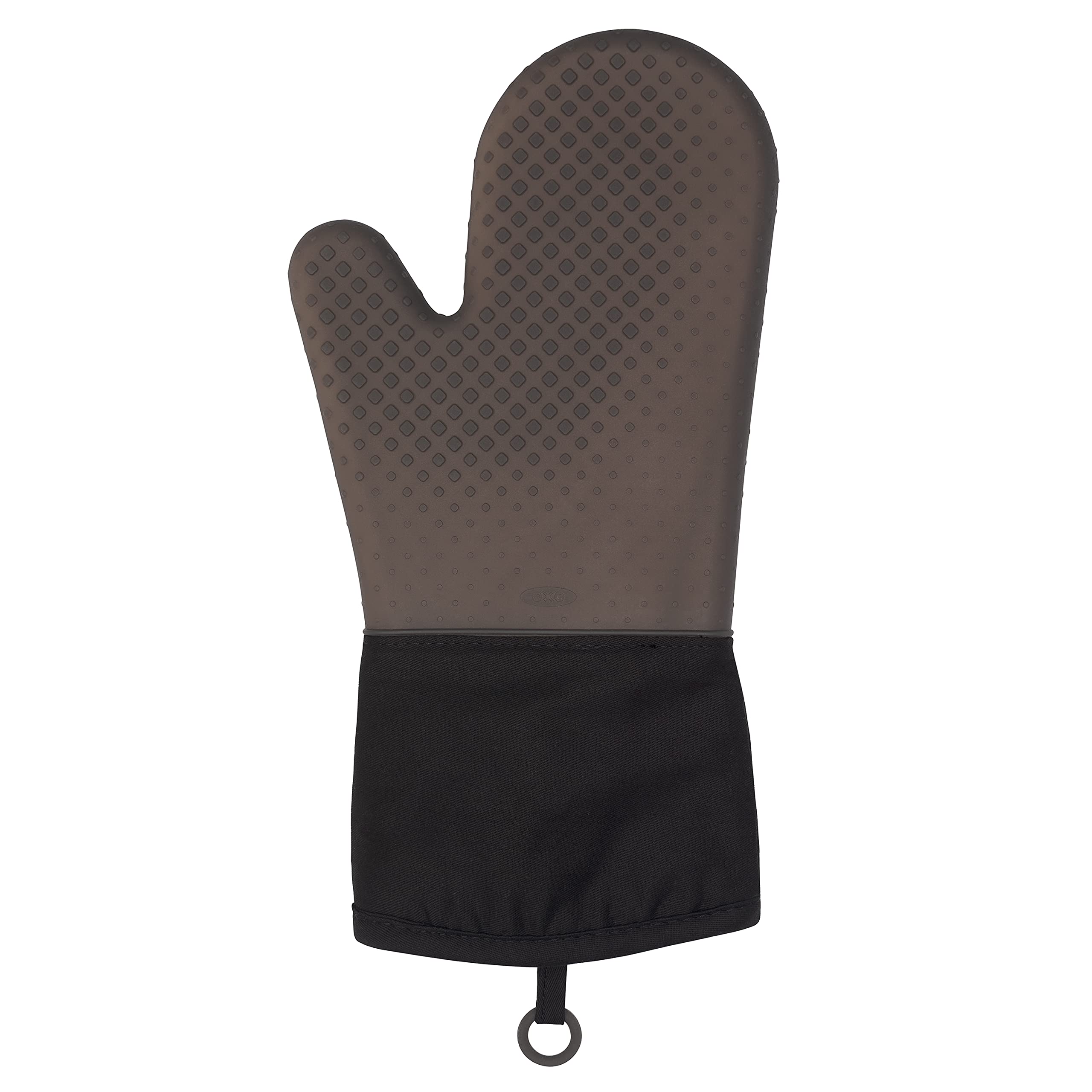 OXO Good Grips silicone oven mitt with non-slip diamond pattern for secure grip