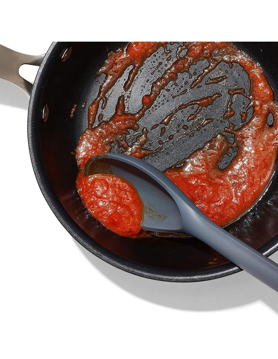 Close-up of soft non-slip handle delivering comfortable grip during cooking