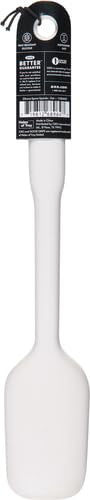 OXO Good Grips silicone spoon spatula is non-scratch and heat-resistant for non-stick cookware.