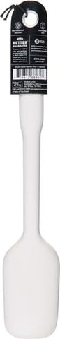 OXO Good Grips silicone spoon spatula is non-scratch and heat-resistant for non-stick cookware.