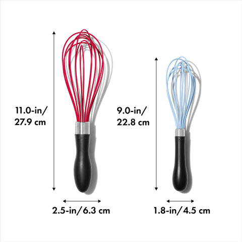 OXO Good Grips silicone whisk 11-inch ideal for batters and whipped cream