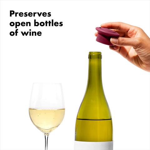 OXO Good Grips pull-and-go design allows quick resealing of bottles.