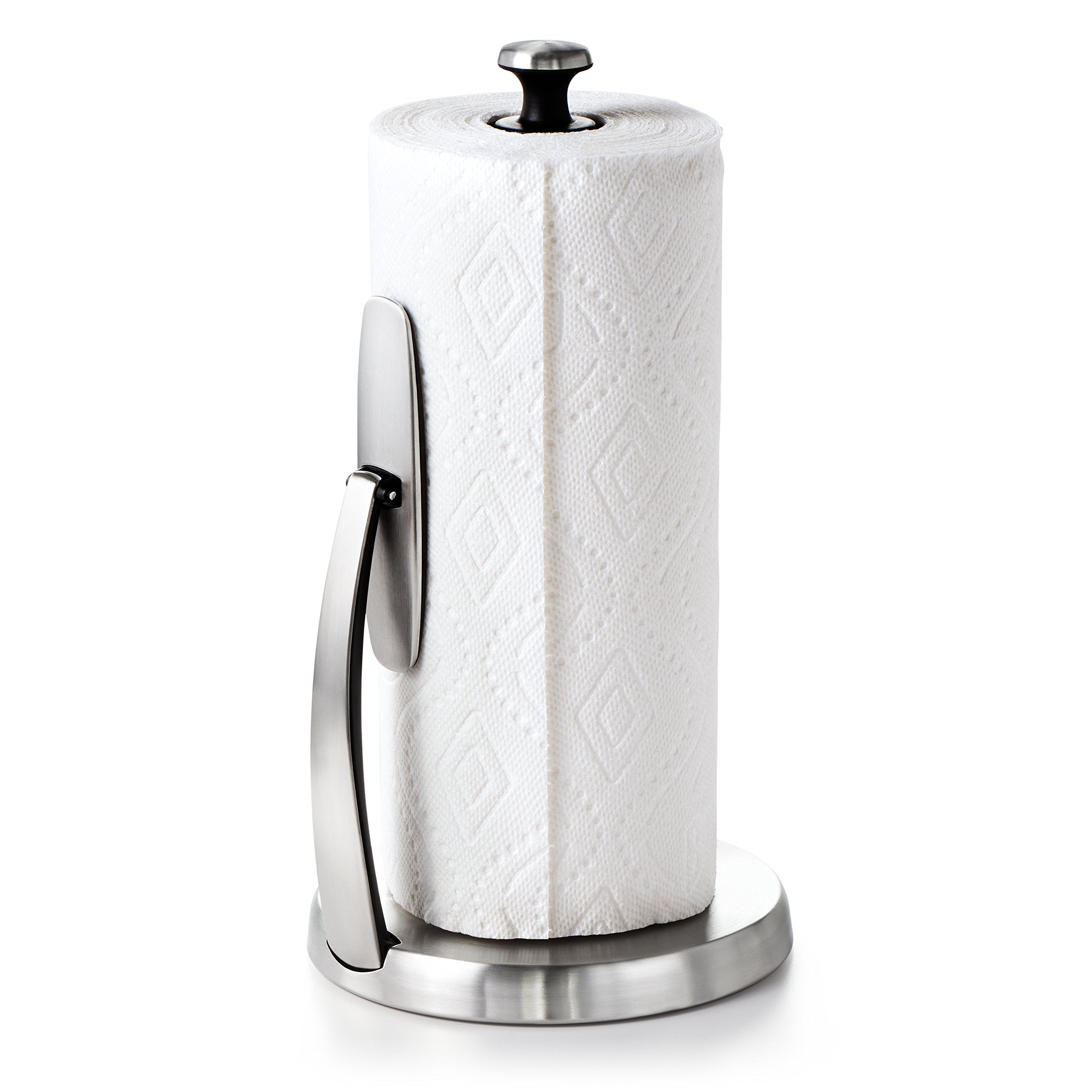 OXO Good Grips SimplyTear kitchen accessory complements brushed metal and black accents