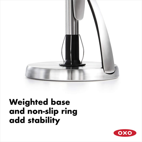 OXO Good Grips SimplyTear brushed stainless steel adds modern kitchen style