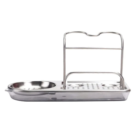 OXO Good Grips sink caddy removable drip tray simplifies cleaning and maintenance.