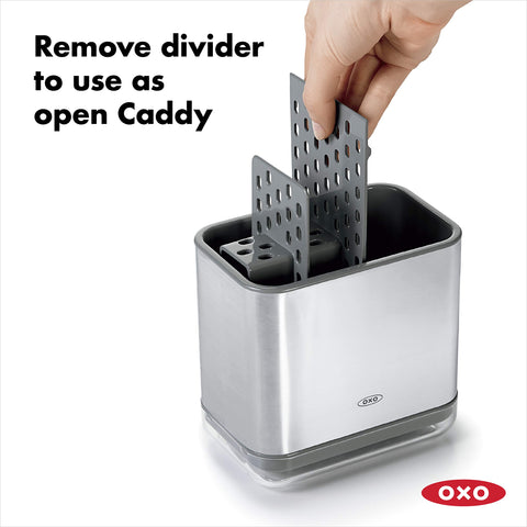 OXO Good Grips sinkware caddy drip tray with pour spout for easy draining
