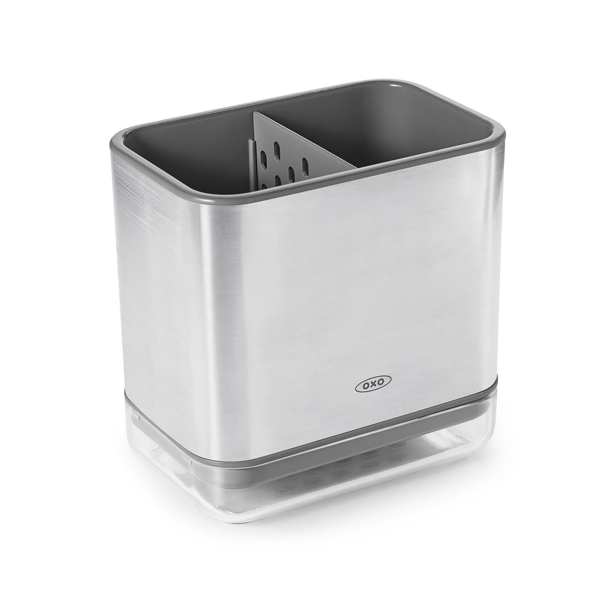 OXO Good Grips sinkware caddy top view for tidy sponge and brush storage