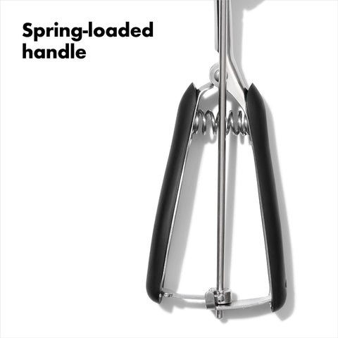 OXO Good Grips scoop endures frequent use in busy kitchens.