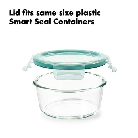 OXO Good Grips Smart Seal 1-cup glass container perfect for condiments or snacks