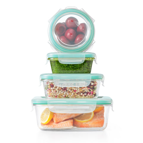 OXO Good Grips Smart Seal 1.6 cup rectangle glass container for meal prep