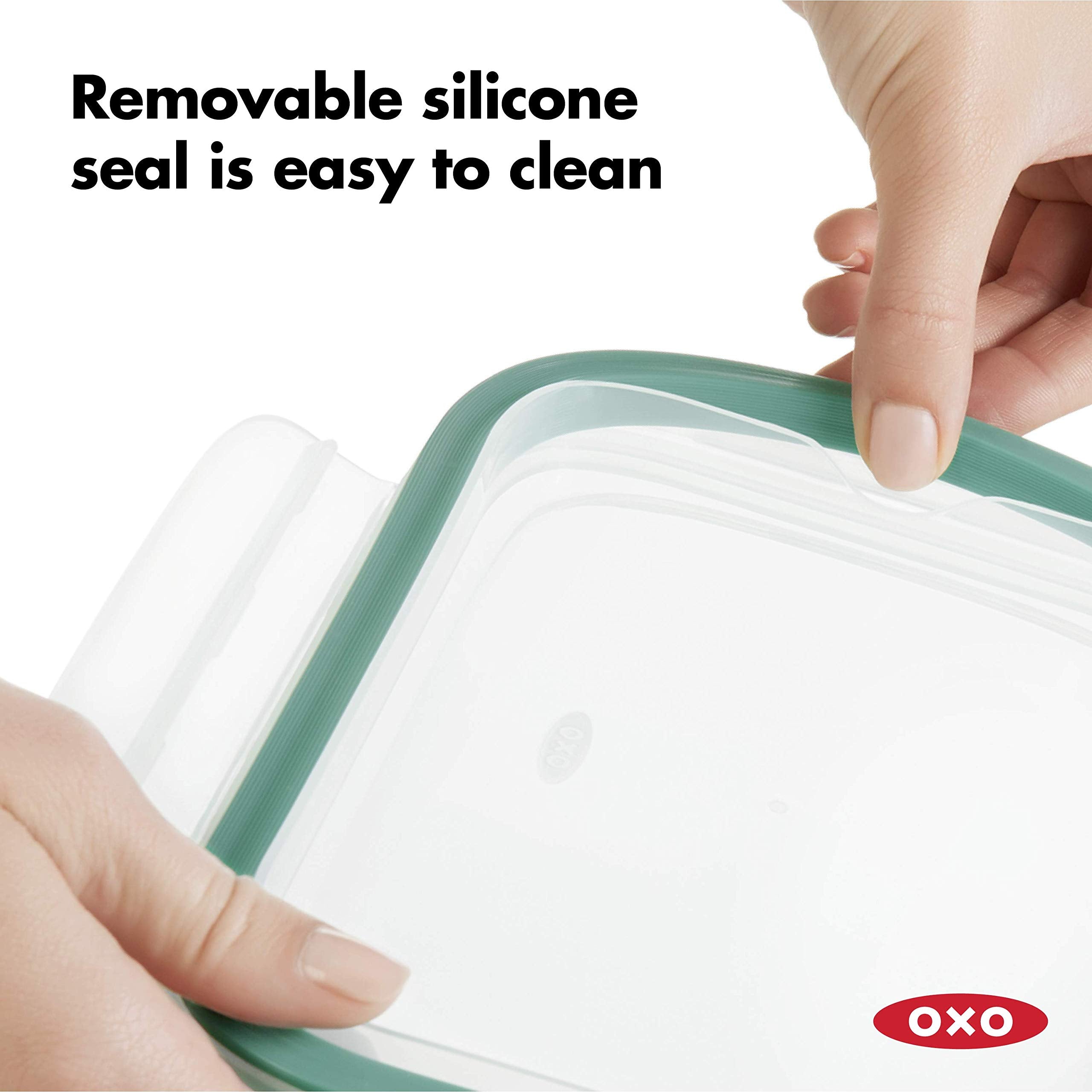 OXO Good Grips interchangeable lids for glass and plastic Smart Seal containers