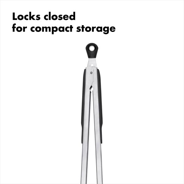 OXO Good Grips soft, non-slip handles reduce hand fatigue during long cooks.