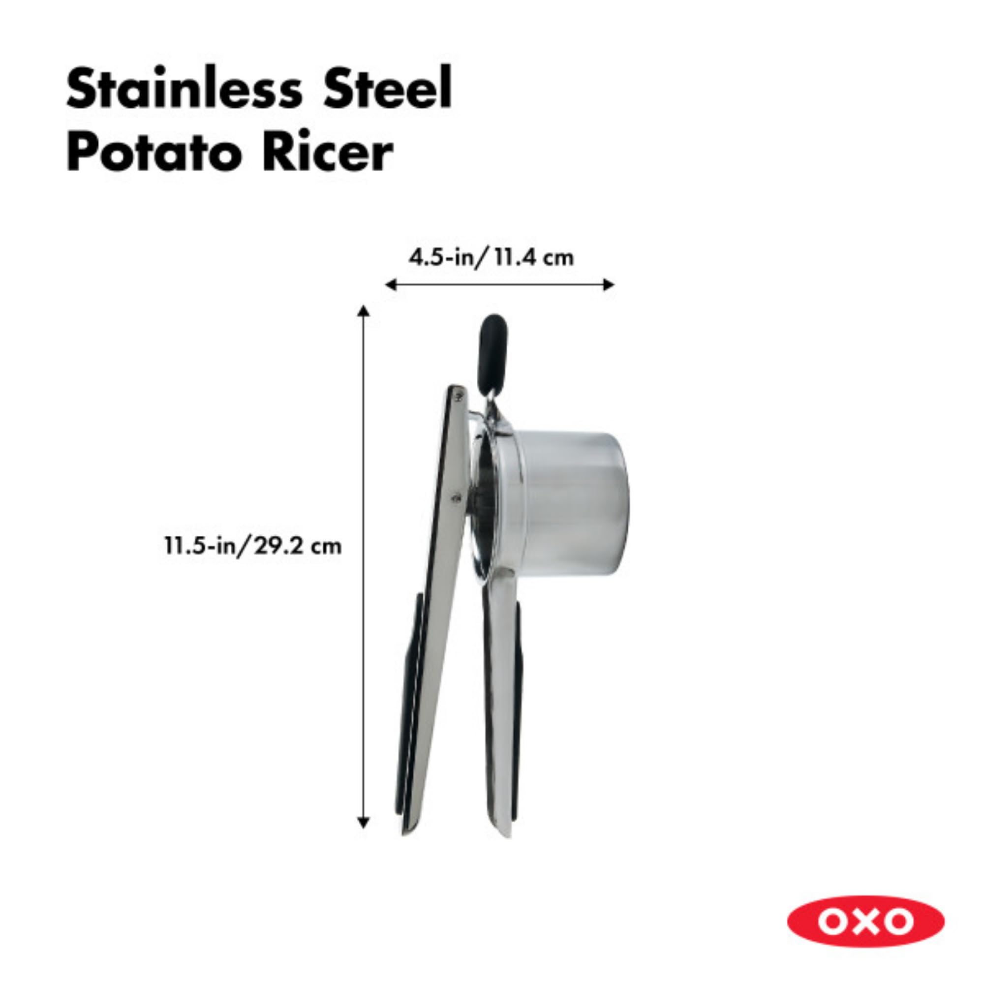 OXO Good Grips ricer perfect for ricing carrots, cauliflower, and yams