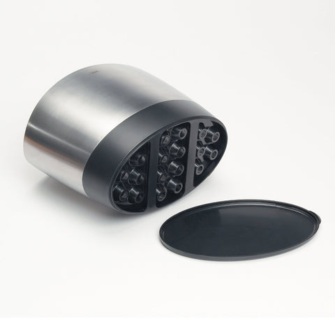 OXO Good Grips utensil holder interior with three compartments for tools