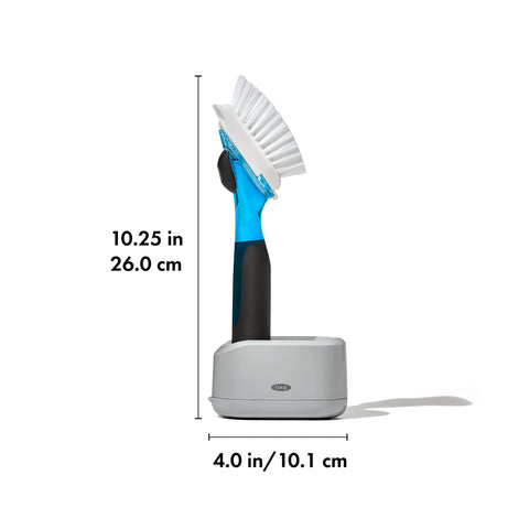 OXO Good Grips storage set keeps brush and soap together in one place
