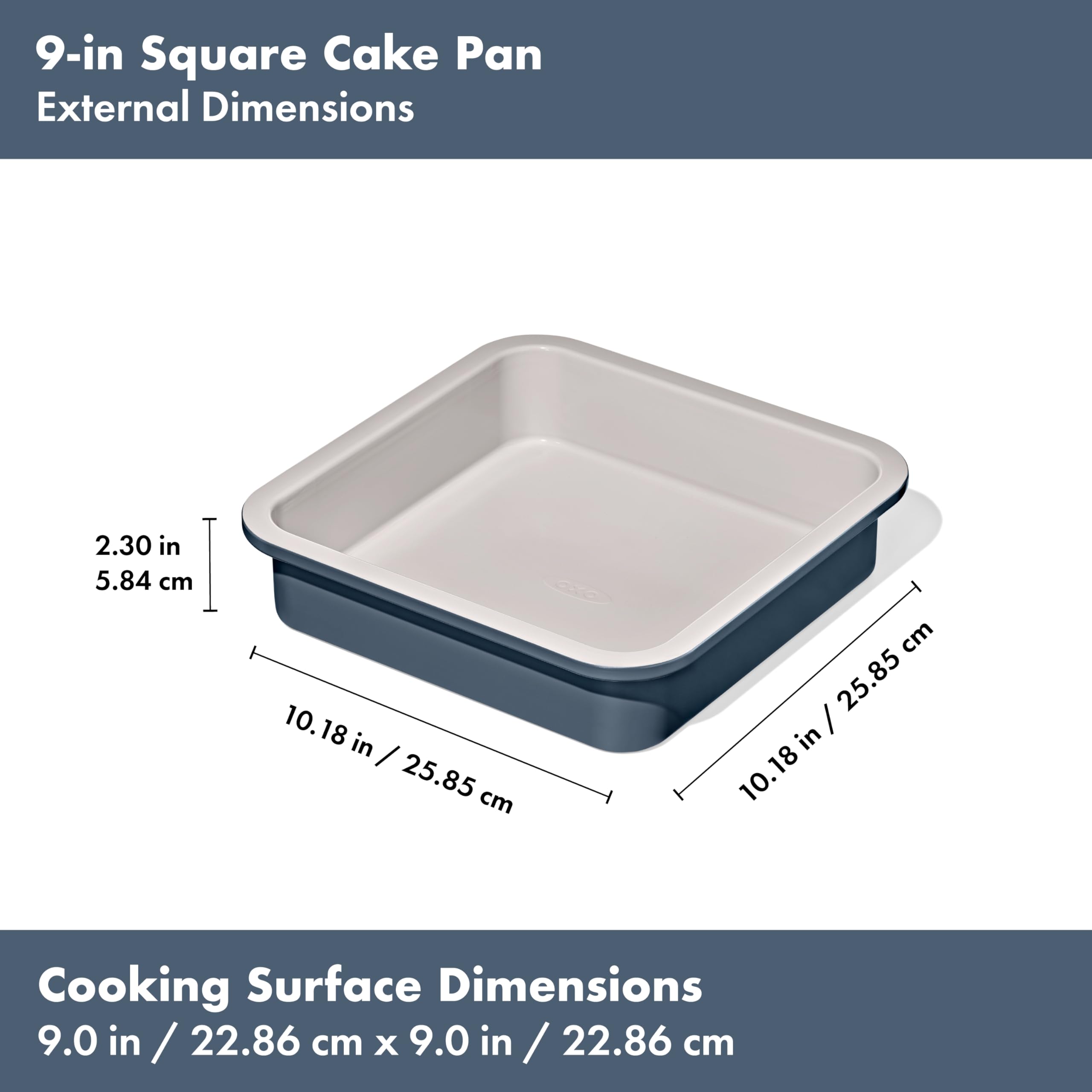 OXO Good Grips storm blue finish on bakeware ready for everyday use