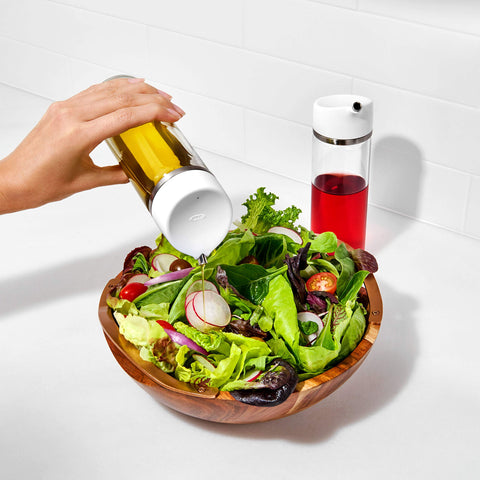 Ideal for thin condiments like oils, vinegars, and soy sauce.