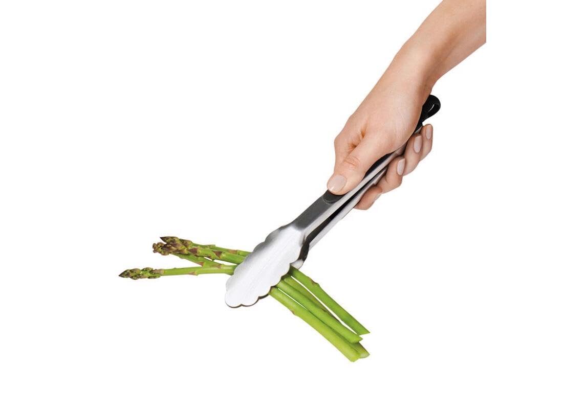 OXO Good Grips tongs are dishwasher-safe for quick cleanup