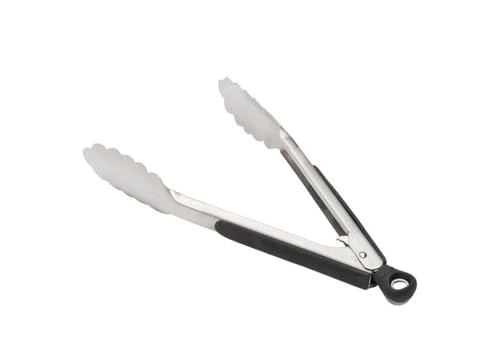 OXO Good Grips tongs perfect for flipping burgers and turning veggies