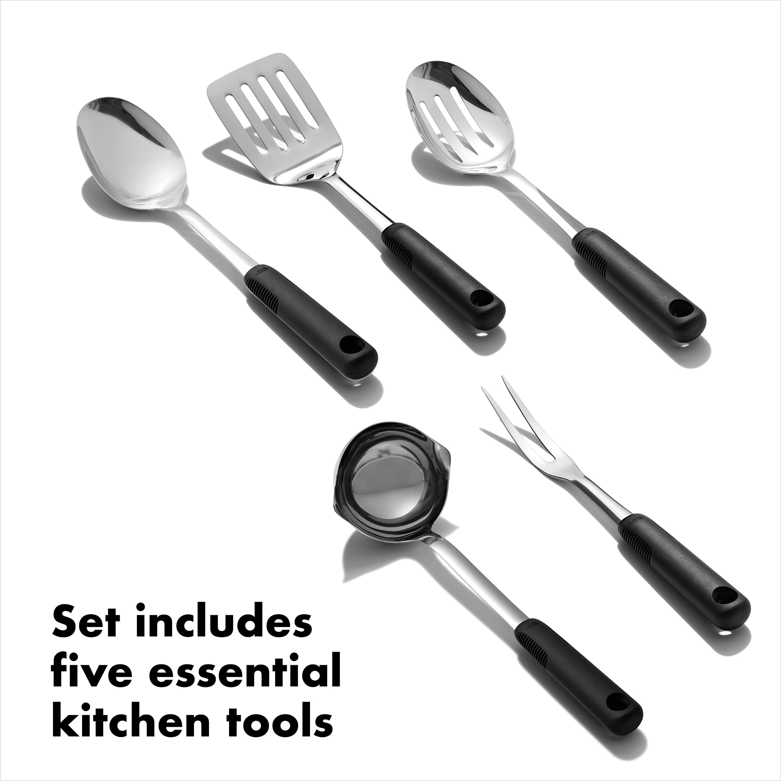 OXO Good Grips utensil holder for organized, stylish countertop storage.