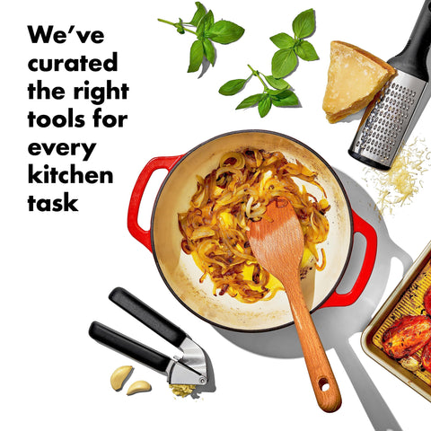 OXO Good Grips large utensil holder keeps tools organized and within reach.