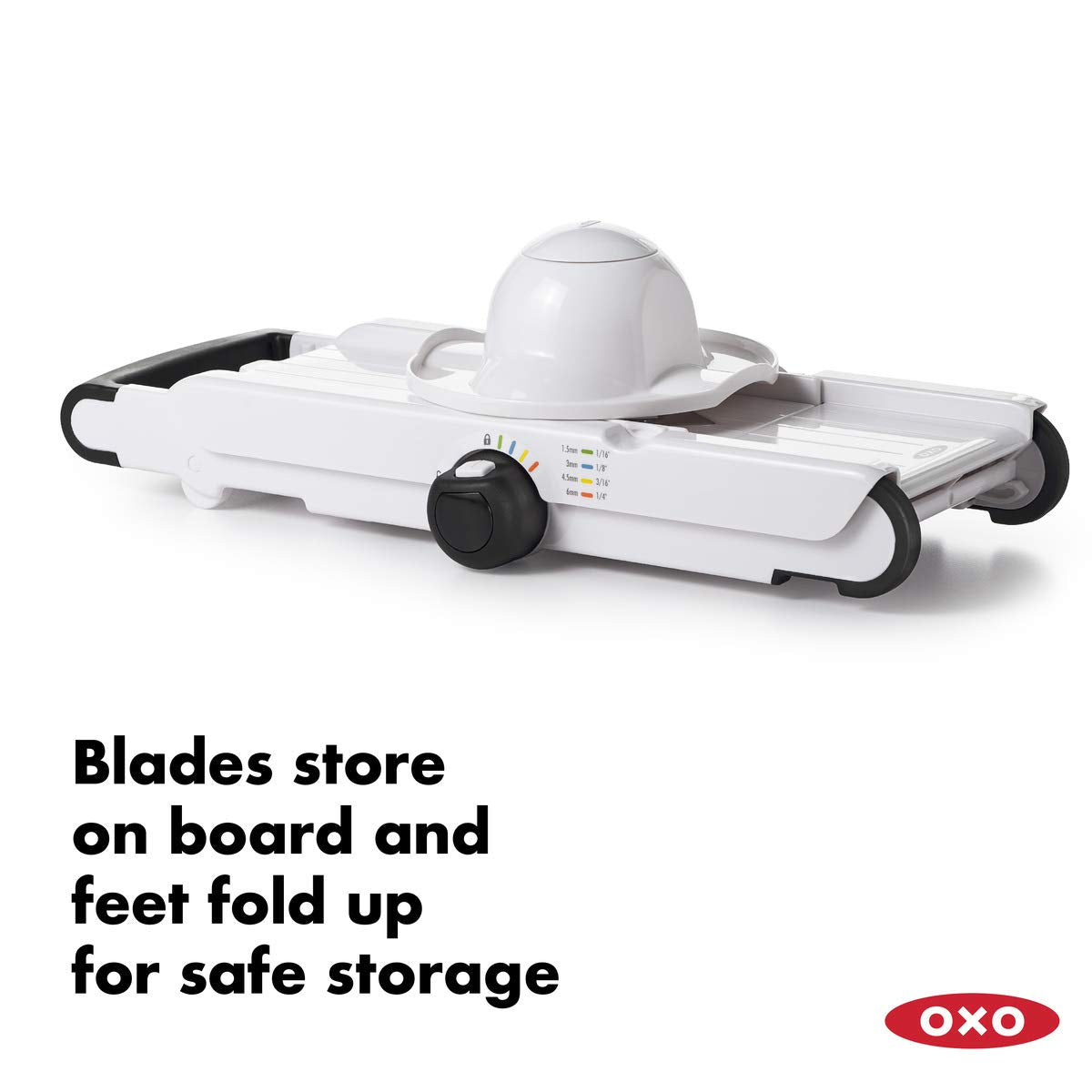 OXO Good Grips julienne blades produce fine strips for fries or garnishes.