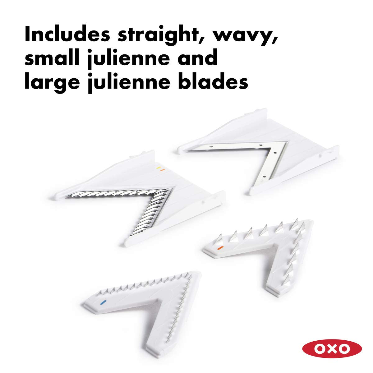 OXO Good Grips V-Blade Mandoline White thickness settings for precise cuts.