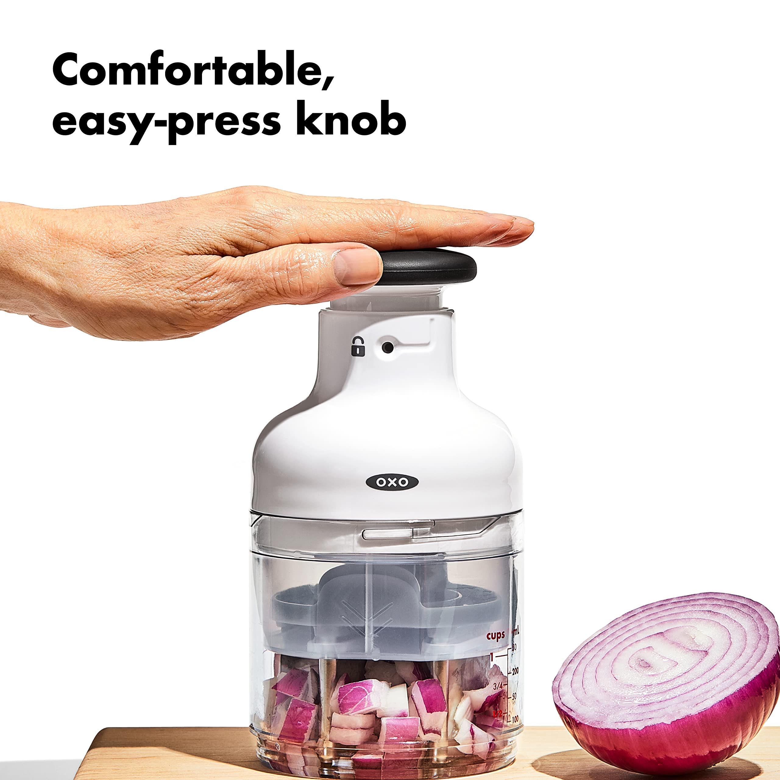 OXO Good Grips Catcher Cup with measurements helps precise prep