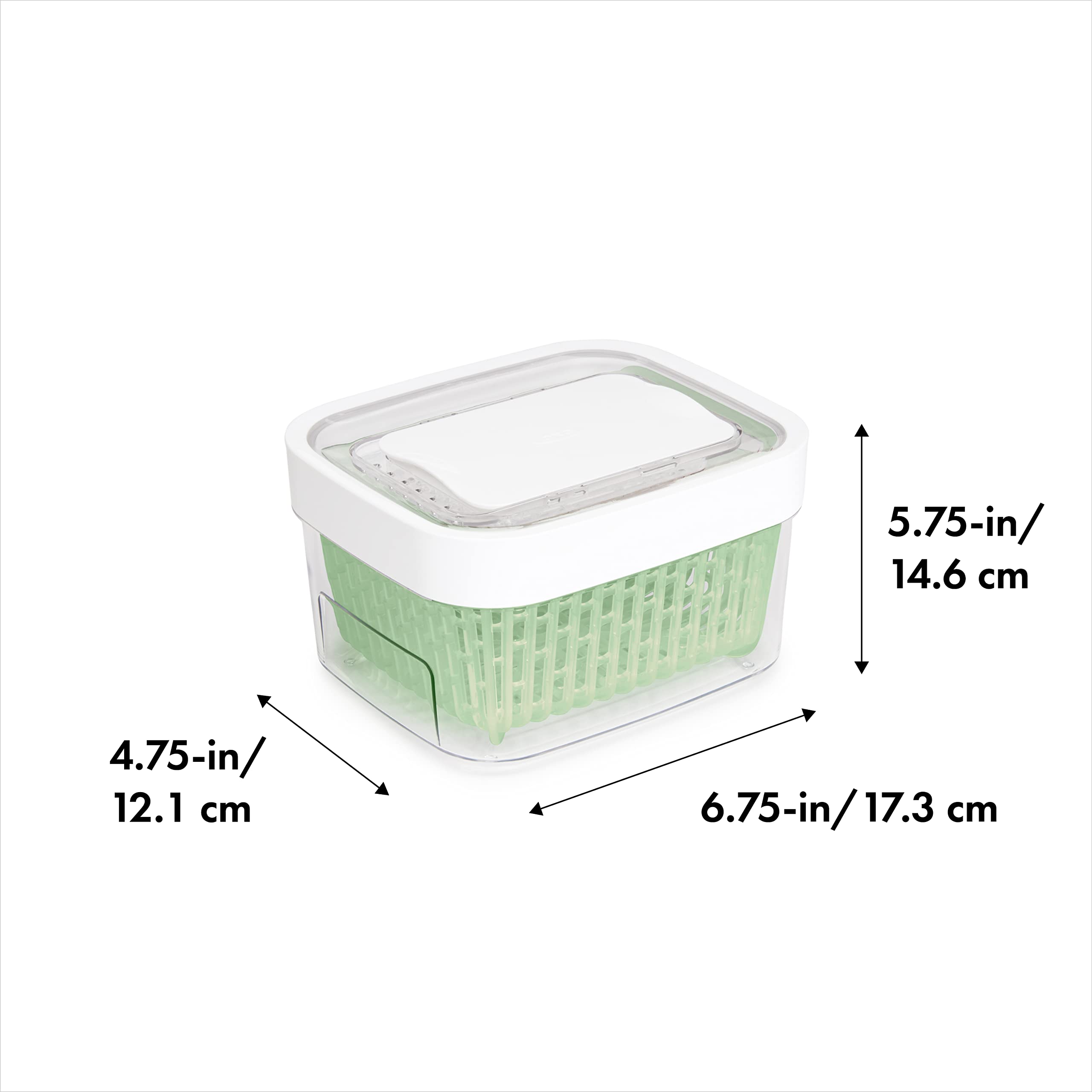 OXO Greensaver carbon filter close-up highlighting natural coconut material