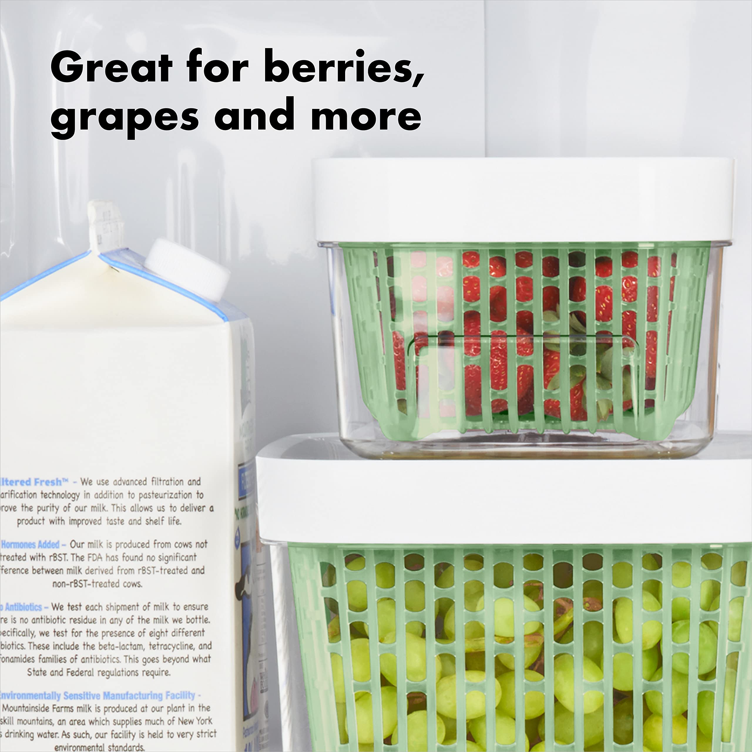 OXO Greensaver dishwasher-safe label for easy cleaning