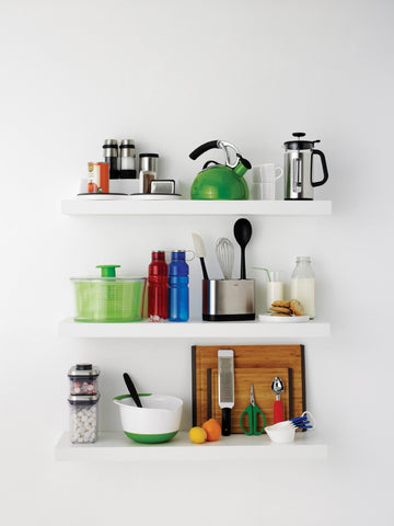 OXO grinders rest flat for effortless refills and mess-free countertop use.