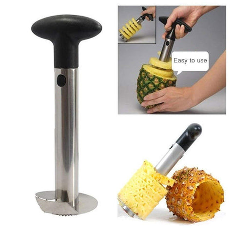 OXO pineapple corer-slicer is dishwasher safe for easy cleanup.