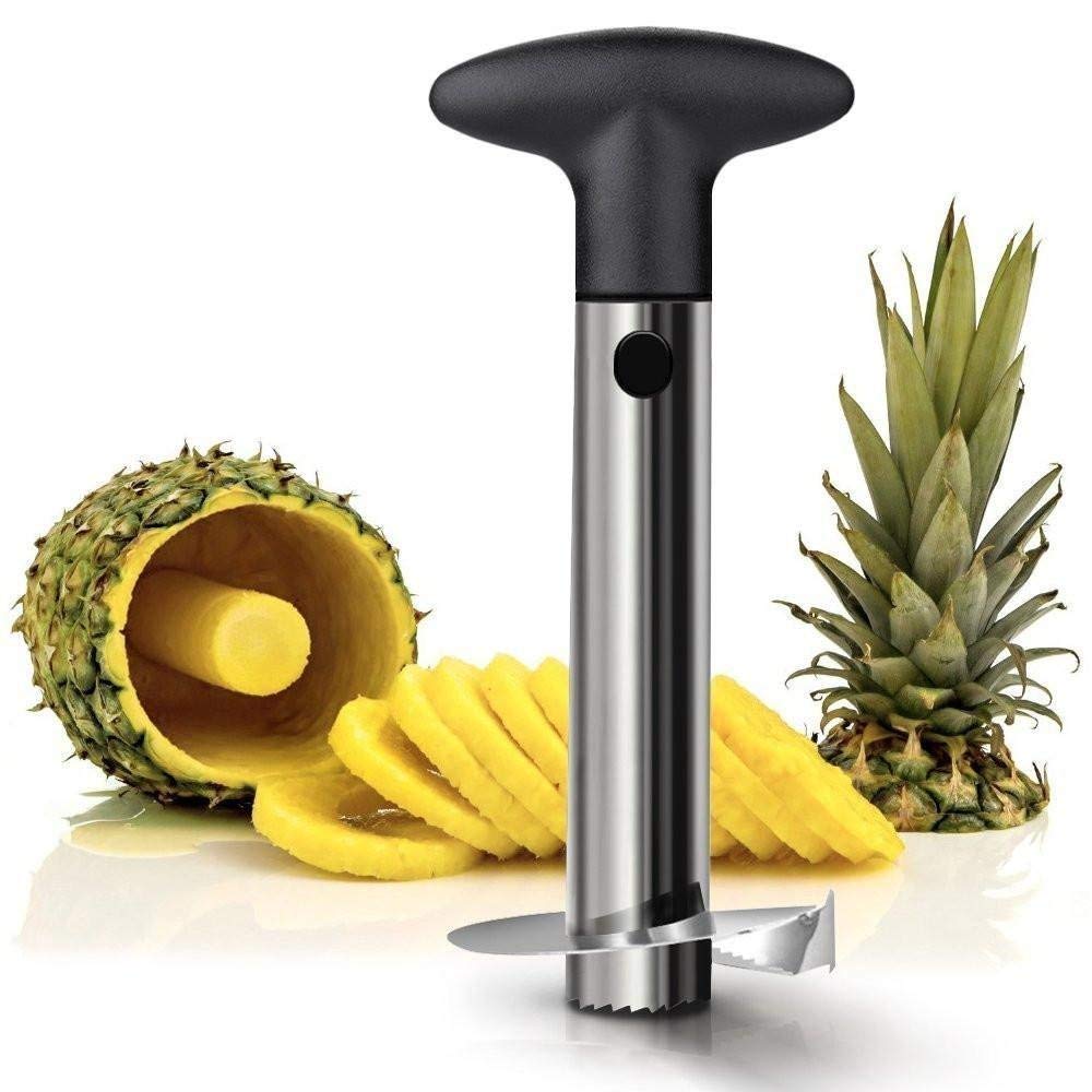 OXO pineapple corer-slicer on counter for quick whole-fruit prep.