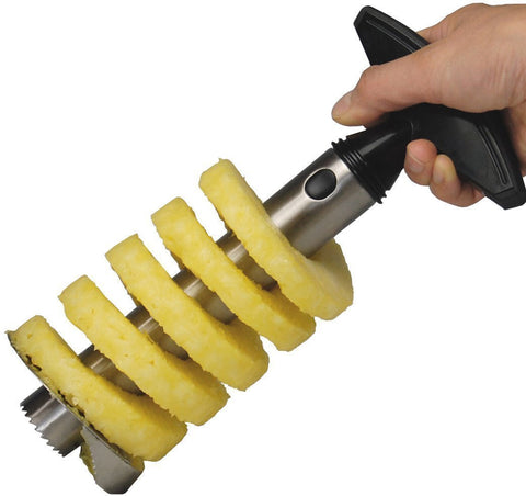 OXO pineapple corer-slicer creates neat rings for salads or cocktails.