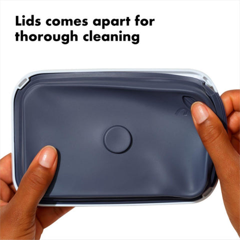 Curved corners enable smooth dispensing and easy cleanup.