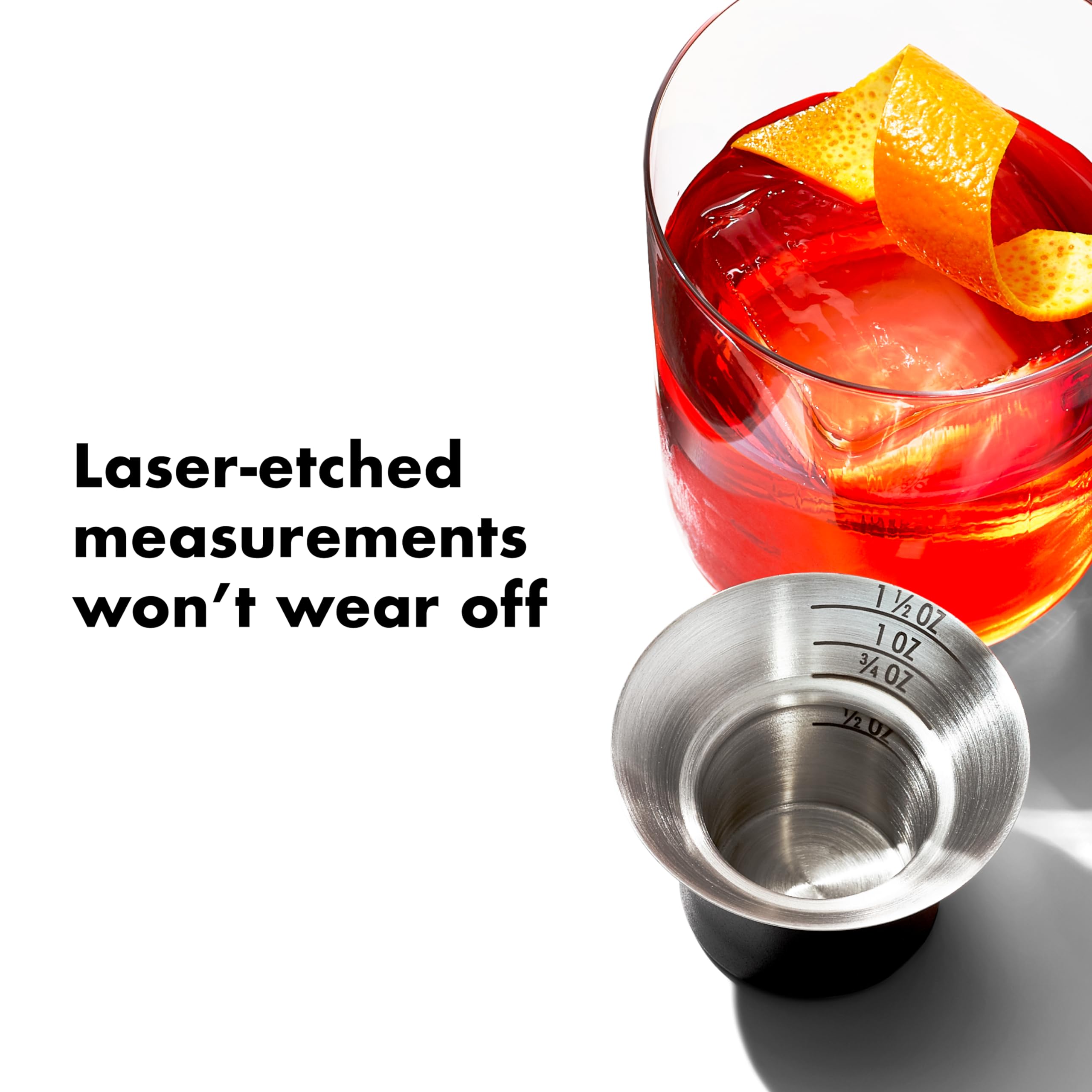 Elegant stainless steel barware gift box ready for registries and gifting.